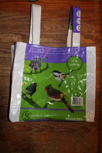 shopping bag from seed sack